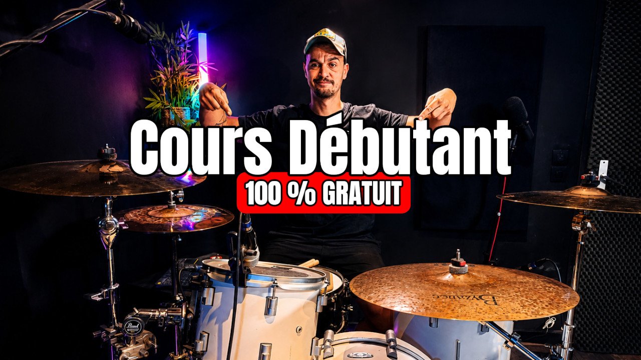 Ton premier cours de batterie (100 % gratuit)